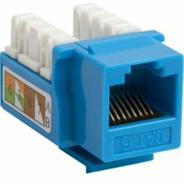 Cmple Cat6 RJ45 Punch Down Keystone Jack - Blue 206-N